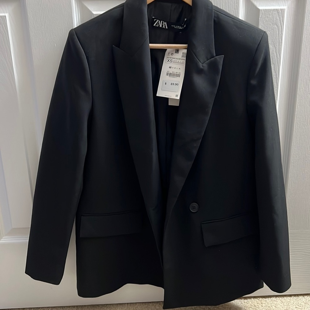 Zara black blazer xsmall new with tag